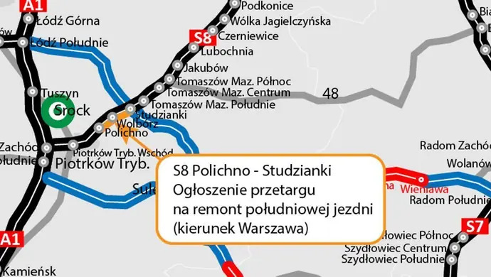 GDDKiA przygotowuje się do remontu S8