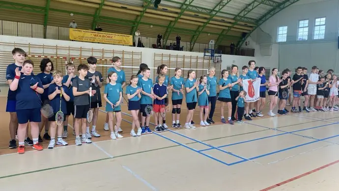 Wojewódzkie zawody  badmintona w Wolborzu