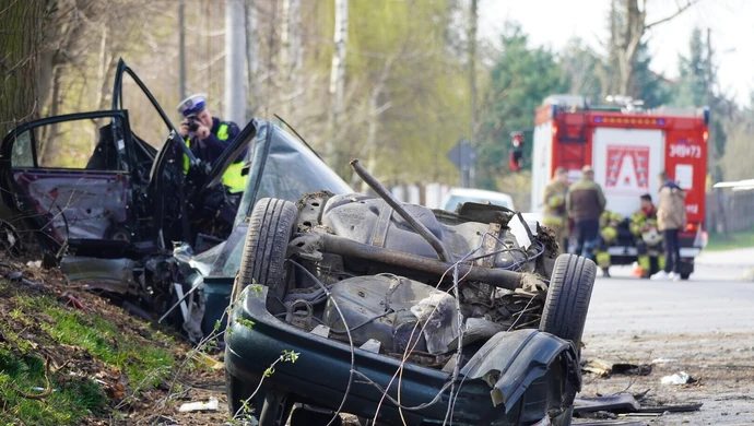 Nie żyje młody kierowca z niedzielnego wypadku
