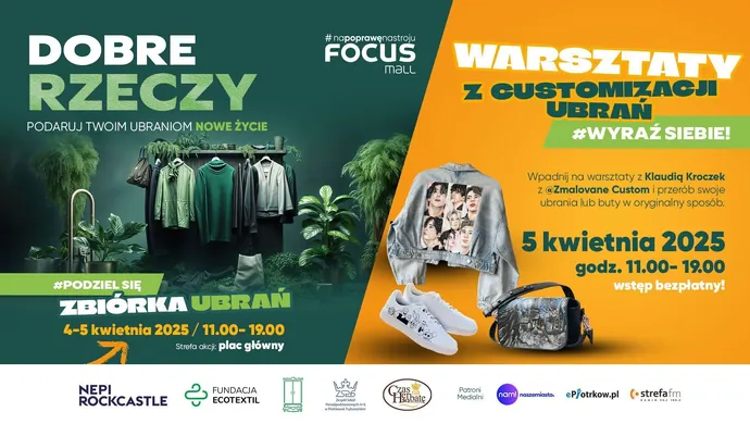Już od jutra wielka zbiórka „DOBRE RZECZY”w Focus Mall w Piotrkowie 