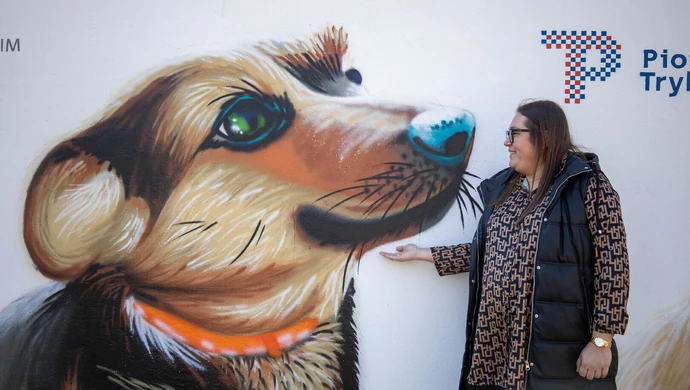 Piotrkowskie schronisko ma nowy piękny mural