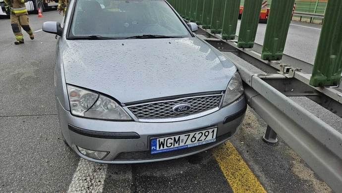 Wypadek na S8  spowodowany przez zasłabnięcie kierowcy