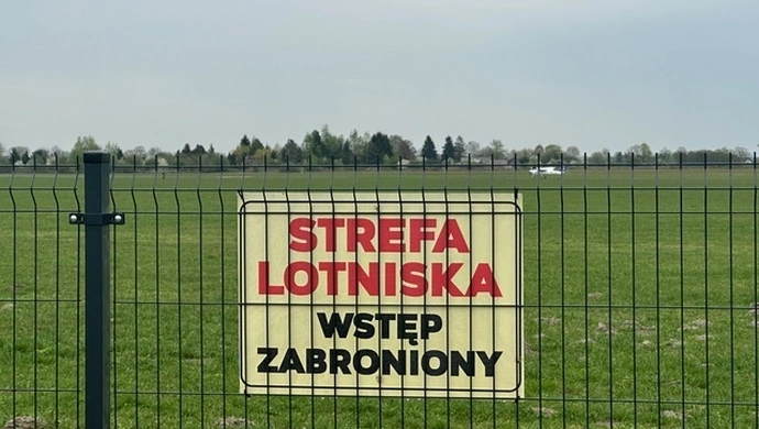 Piotrkowskie lotnisko zostało ogrodzone