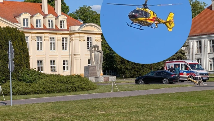 Nastolatka wypadła z okna szkoły w Wolborzu. Trafiła do szpitala