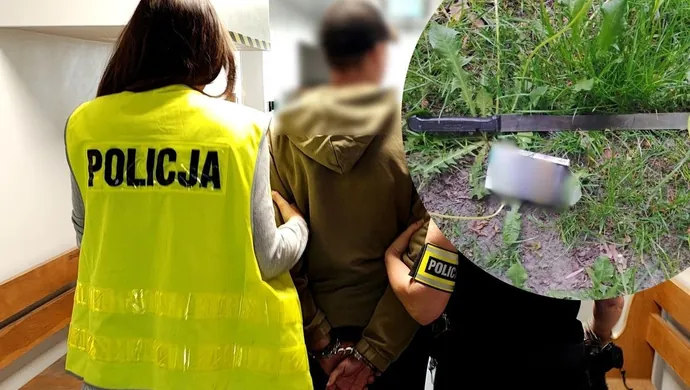 Groził nożem na terenie Akademii Piotrkowskiej. Został zatrzymany przez policję
