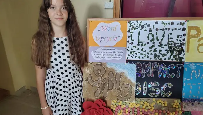 Sukces Oliwii w ogólnopolskim konkursie „Word Upcycle” - SP Krzemieniewice