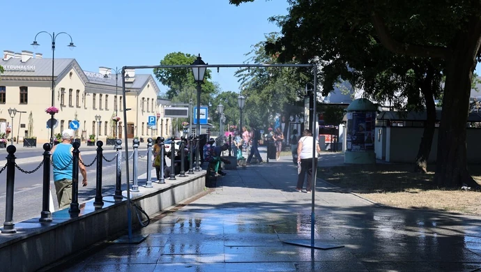 Wysokie temperatury powietrza. Gdzie w Piotrkowie stanęły kurtyny wodne?