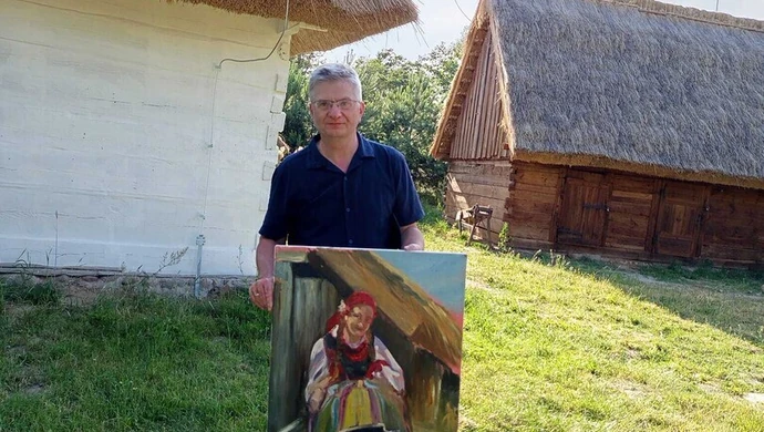 Plener malarski piotrkowskich artystów w Lipcach Reymontowskich