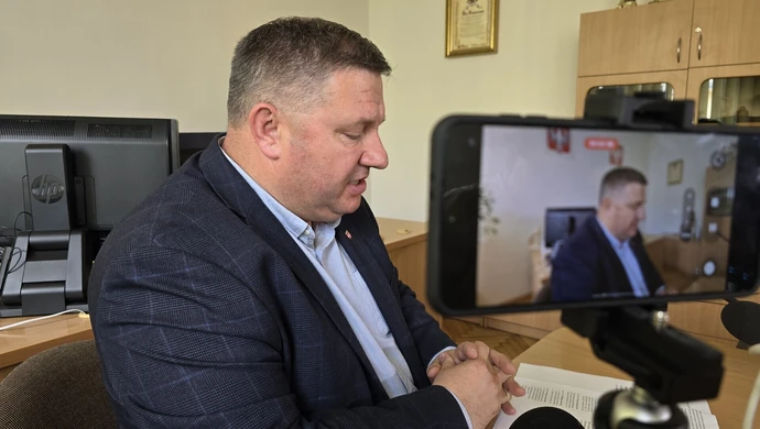 Konferencja prasowa przewodniczącego Rady Miasta Mariusz Staszka