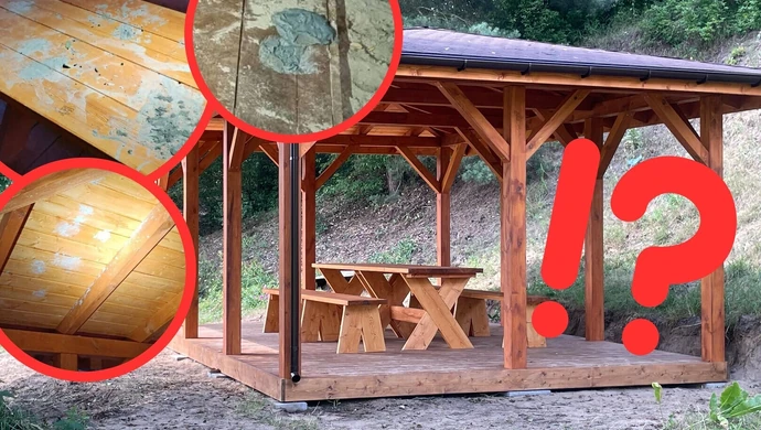 Świeżo postawiona altana już zniszczona. Burmistrz mówi dość!