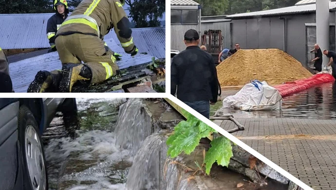 W Przygłowie drzewo runęło na dach, w Piotrkowie zalana Poprzeczna