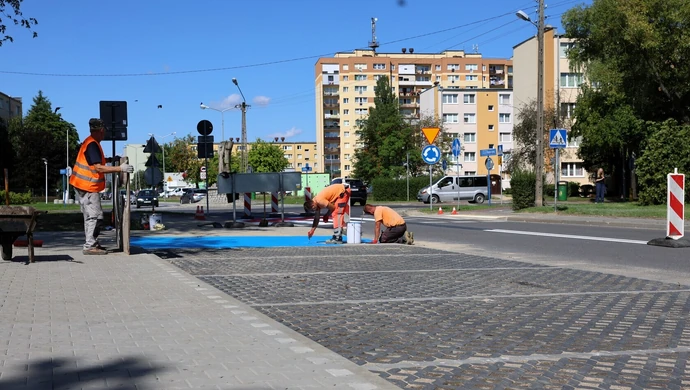Ulica Belzacka w Piotrkowie z nowym parkingiem