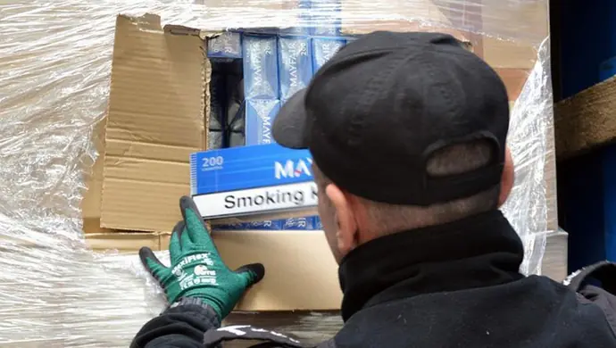 6 ton nielegalnego tytoniu o wartości 5 milionów złotych w łódzkiem