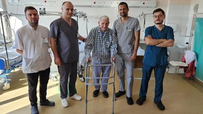 102-latek przeszedł operację biodra w szpitalu w Bełchatowie