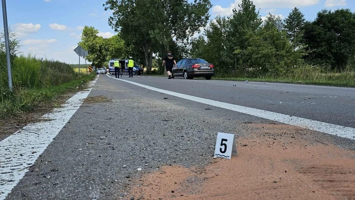 Wypadek z udziałem sarny w Kole. Motocyklista w szpitalu