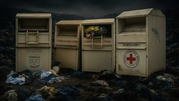 Z całej Polski znikają kontenery PCK. Co dalej z niechcianą odzieżą w Piotrkowie?