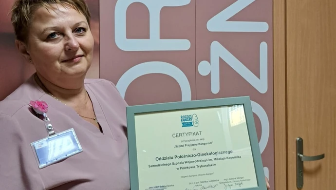 Piotrkowski szpital przyjazny kangurom. Placówka uzyskała certyfikat