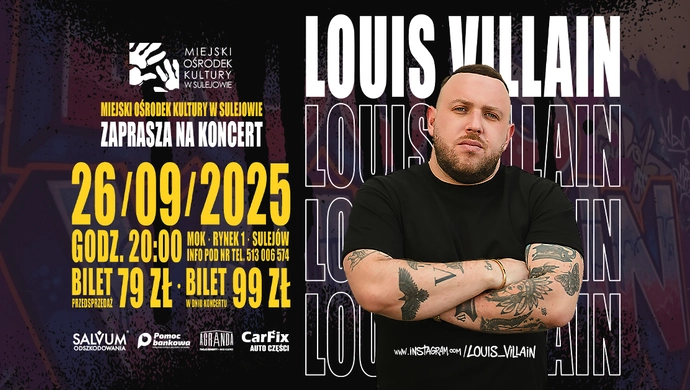 Na scenie MOK w Sulejowie wystąpi Louis Villain
