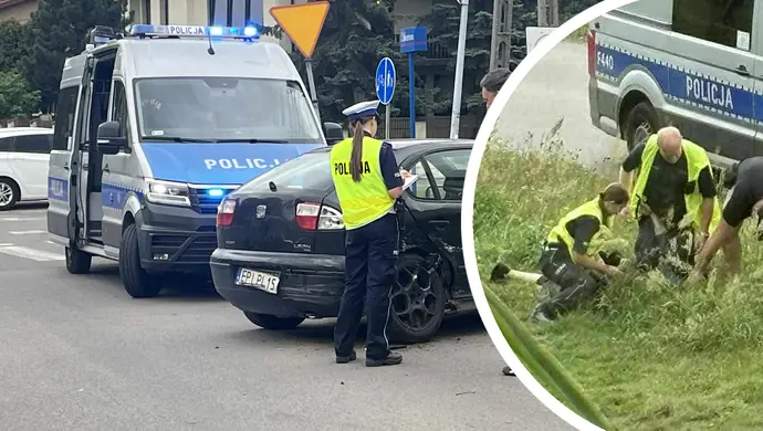 Policyjny pościg zakończony ucieczką pieszo. Był poszukiwany listem gończym ZDJĘCIA