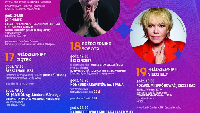 Trybunały Uśmiechu 16-19 października 2025