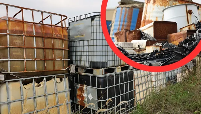 „Tu się nie da żyć”. Mieszkańcy Rozprzy walczą z nielegalnym składowiskiem chemikaliów