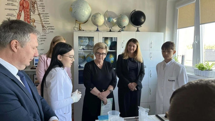 Łęki Szlacheckie: Otwarto nową ekopracownię w szkole podstawowej