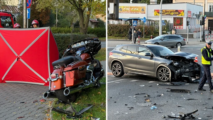 Groźny wypadek na skrzyżowaniu Sienkiewicza i Kopernika ZDJĘCIA