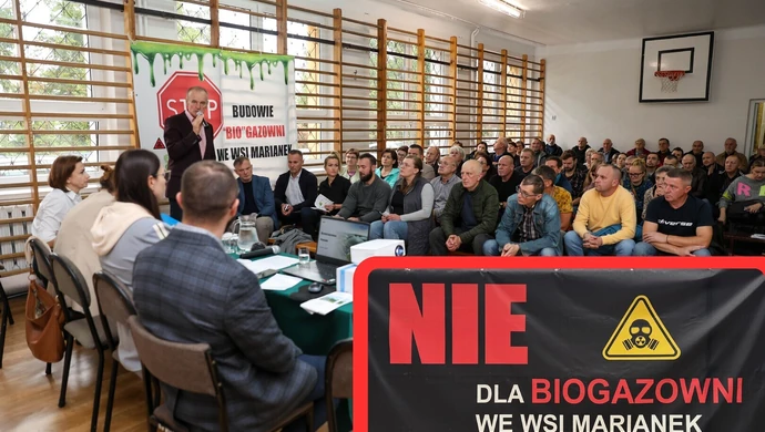 "Będziemy blokować drogi!" Spotkanie w sprawie biogazowni we wsi Marianek i Bujniczki