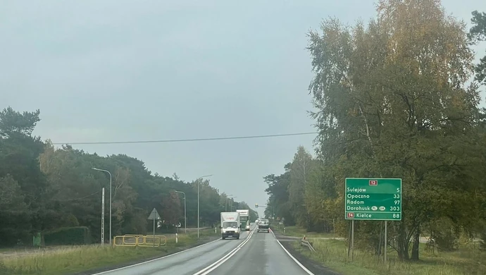  Uwaga! Będą utrudnienia na drogach krajowych w okolicach Sulejowa i Opoczna