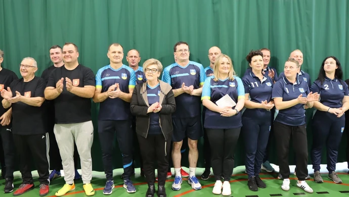 Drużyna z gminy Łęki Szlacheckie wzięła udział w XXV Spartakiadzie Władz Samorządowych w Gorzkowicach