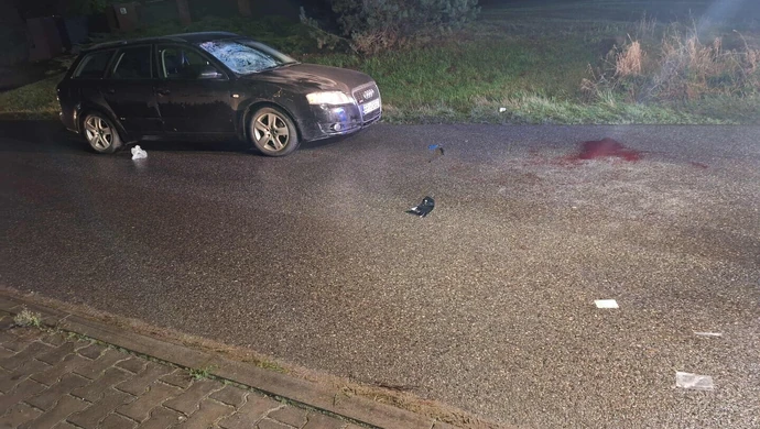 Potrącenie pieszego w Kłudzicach 63-latek ciężko ranny ZDJĘCIA