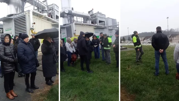 Przedstawiciele gminy, sołtysi i radni sprawdzali jak działa biogazownia
