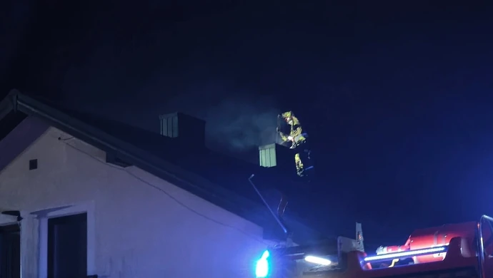 Pożar w budynku mieszkalnym we Włodzimierzowie