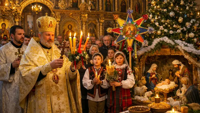 Po raz trzeci Kościół greckokatolicki w Polsce obchodził Wigilię Bożego Narodzenia 24 grudnia