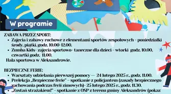 Uczniowie z Gminy Aleksandrów zostali zaproszeni przez Urząd Gminy na wspólne spędzenie ferii