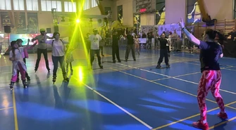 Rolki królowały w hali sportowej. Disco Rolkowisko w Piotrkowie