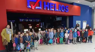 Wyjazd dzieci z Przedszkola w Gorzkowicach do kina Helios w Piotrkowie