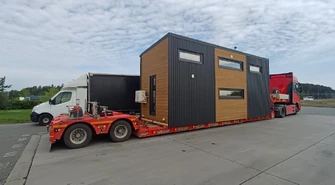 ITD zatrzymała pojazd z domem modułowym