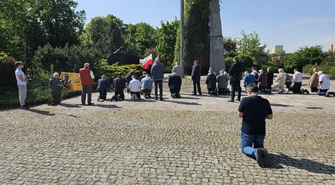 74 Męski Różaniec ulicami Piotrkowa w pierwszą sobotę maja