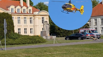 Nastolatka wypadła z okna szkoły w Wolborzu. Trafiła do szpitala