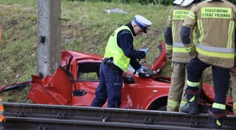 Dramat w Raciborowicach pod Piotrkowem. Jedna osoba nie żyje, drugą zabrał LPR ZDJĘCIA 