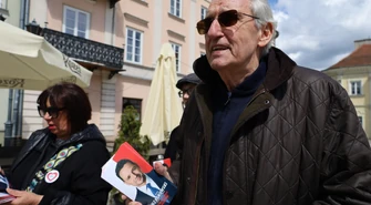 Bogusław Wołoszański zachęcał piotrkowian do głosowania