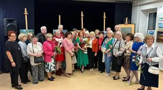 Doroczna wystawa plastyczna Klubu Seniora w MOK