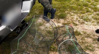 Nielegalny połów "więciorem" na Zalewie Cieszanowickim – sprawą zajmują się policjanci