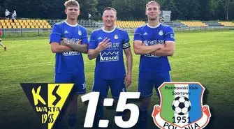 Cztery bramki Damiana Głowackiego. Polonia gromi Wartę