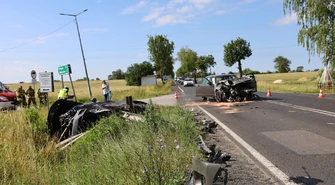 Groźny wypadek w gminie Rozprza. Kolejny ZDJĘCIA