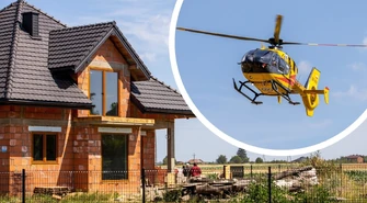 Wypadek w Bujnach. Lądował śmigłowiec LPR