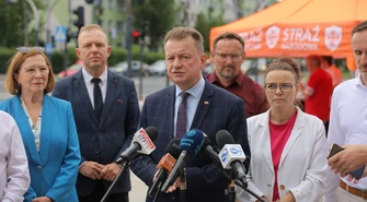 Dróżdż: Mamy wszystkie podpisy. Konferencja Mariusza Błaszczaka w Piotrkowie ws. referendum