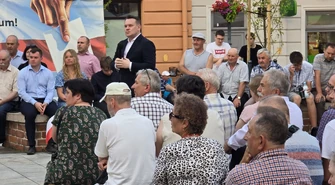 „Rozpoczniemy wielkie deportacje”. Dominik Tarczyński podczas spotkania w Piotrkowie