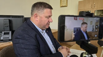 Konferencja prasowa przewodniczącego Rady Miasta Mariusz Staszka